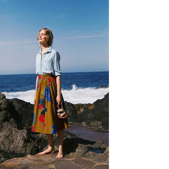 Anthropologie Betta A-Line Skirt size 6P nwt new - Picture 1 of 8